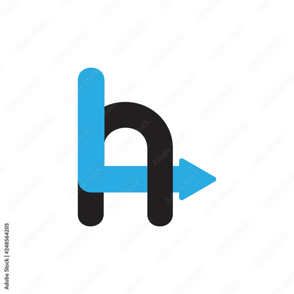 abstract letter ln arrow linked logo abstract letter ln arrow linked logo