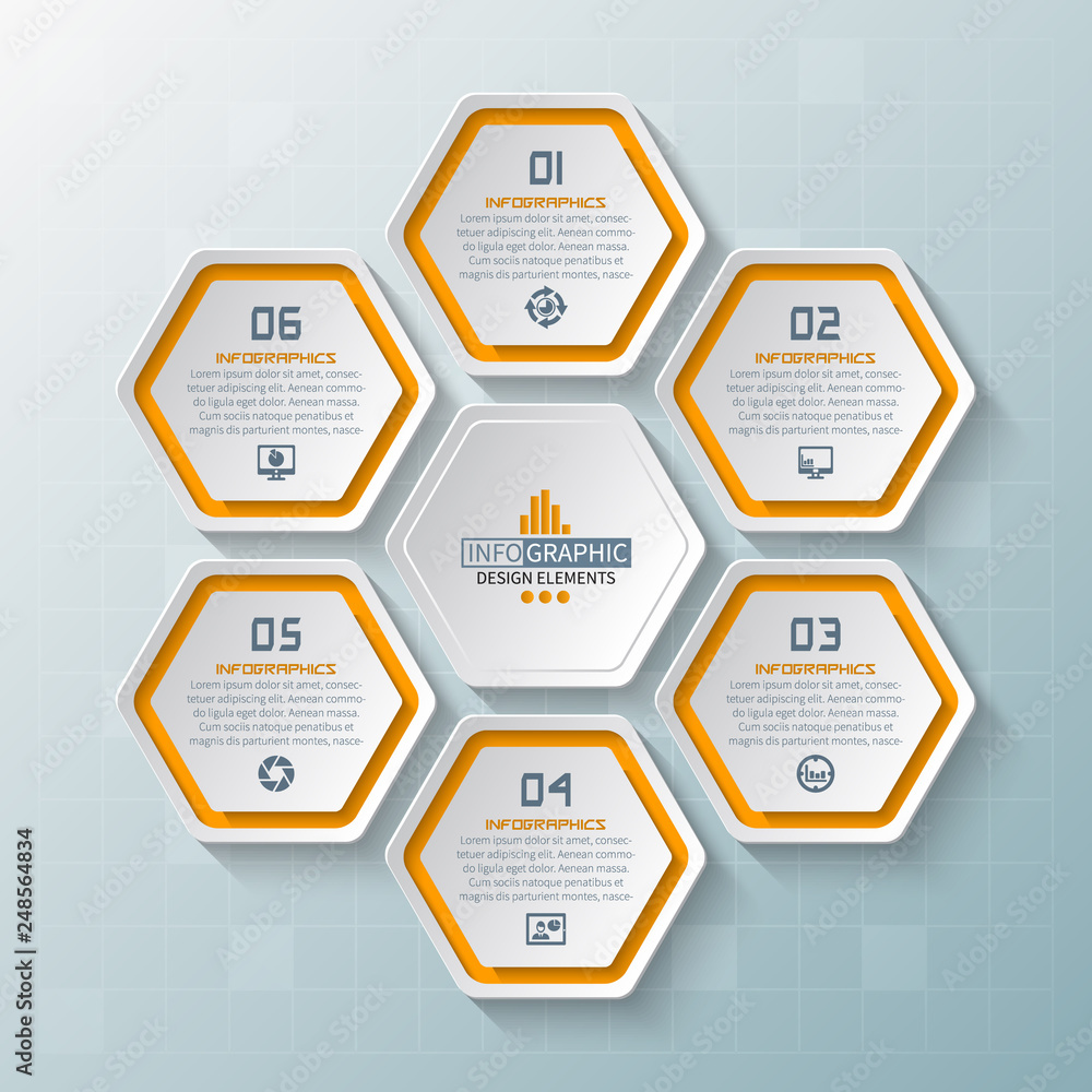 Abstract 3D Paper Infographics. Business template .Vector illustration Abstract 3D Paper Infographics. Business template .Vector illustration