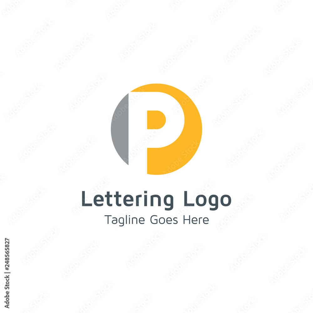 Lettering P Vector Lettering P Vector