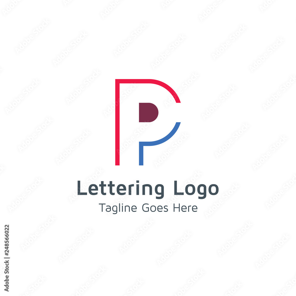 Lettering P Vector Lettering P Vector
