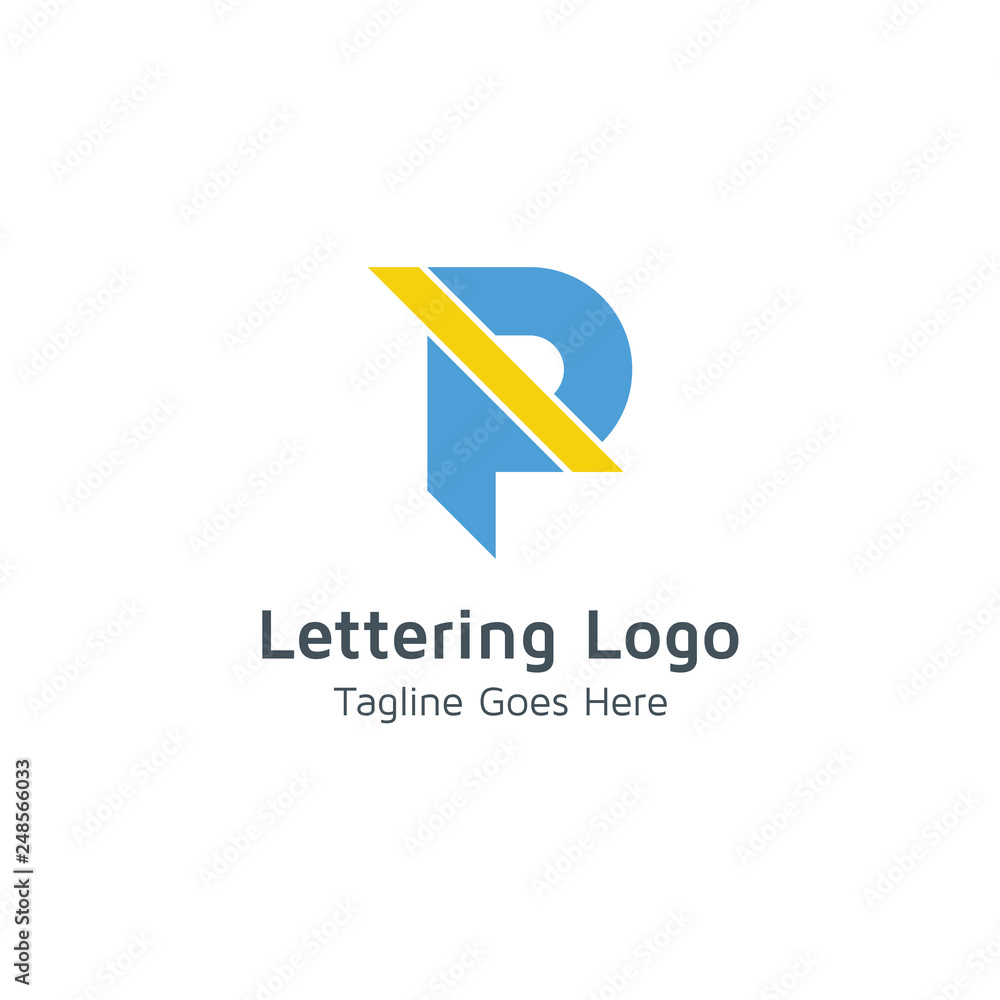 Lettering P Vector Lettering P Vector