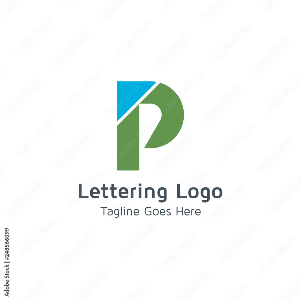 Lettering P Vector Lettering P Vector