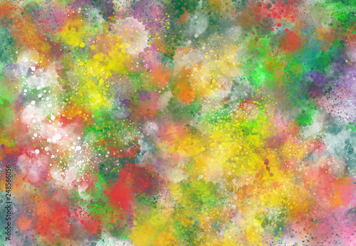 Abstract watercolor digital art painting for texture background