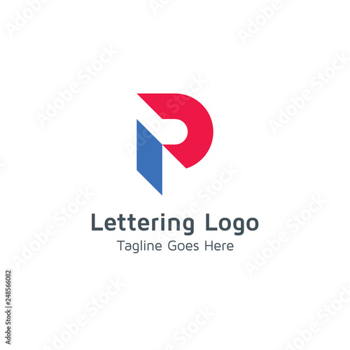 Lettering P Vector