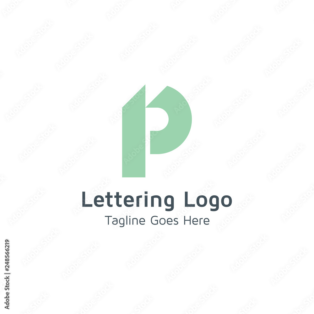 Lettering P Vector Lettering P Vector
