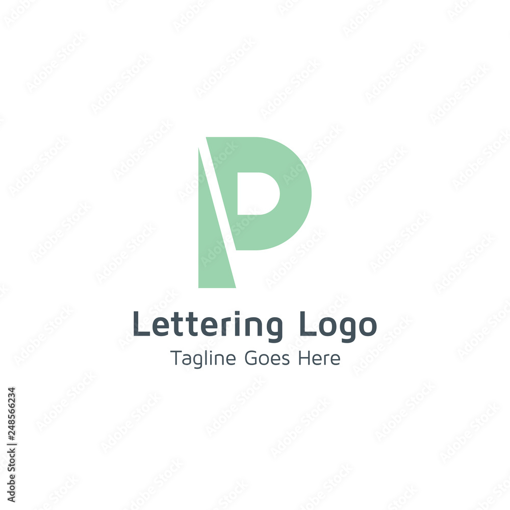 Lettering P Vector Lettering P Vector