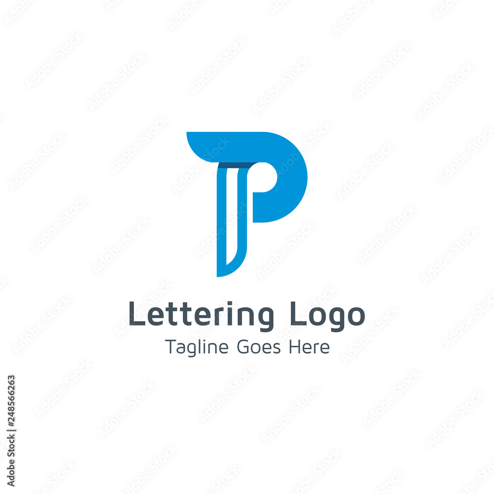 Lettering P Vector Lettering P Vector