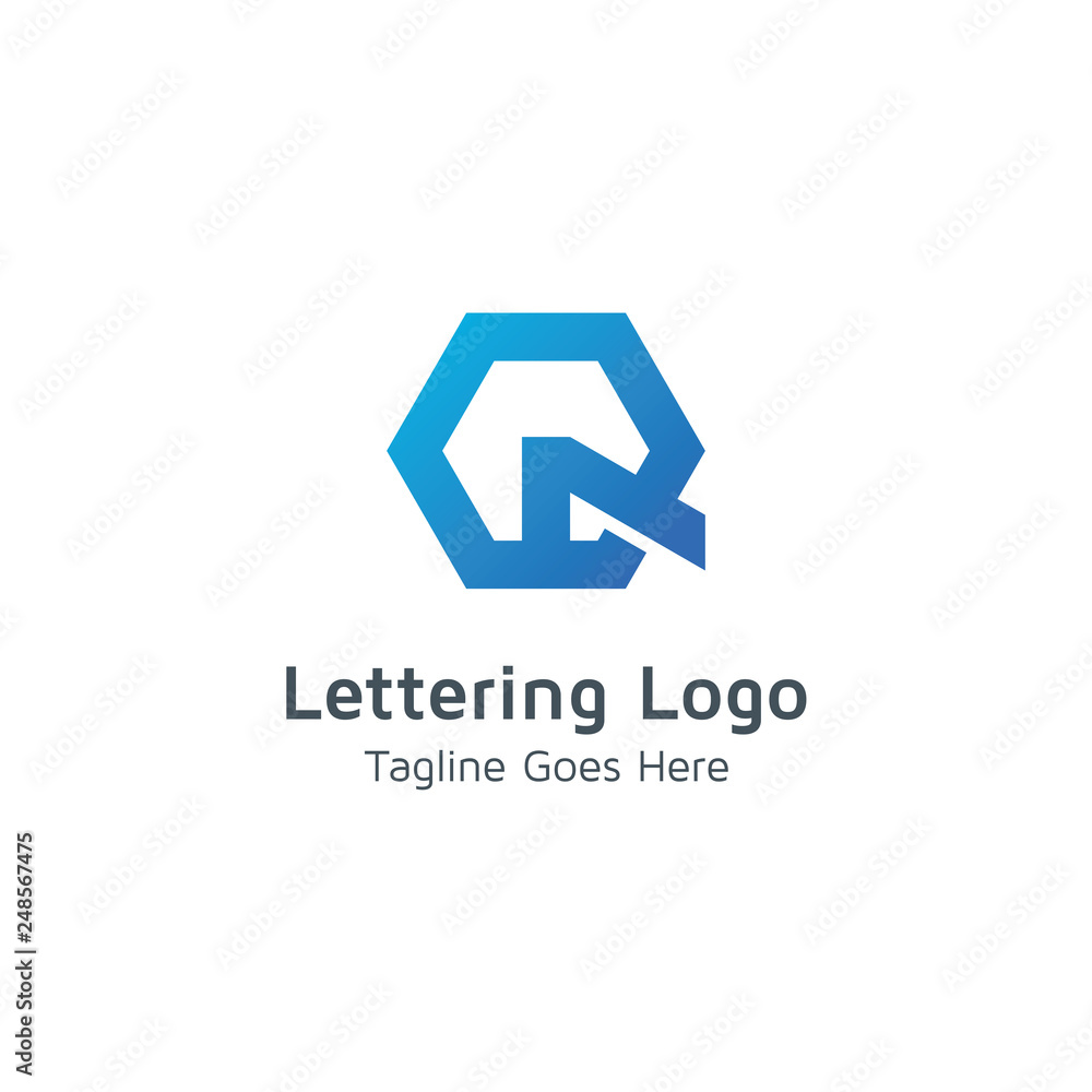 Lettering Q vector Lettering Q vector