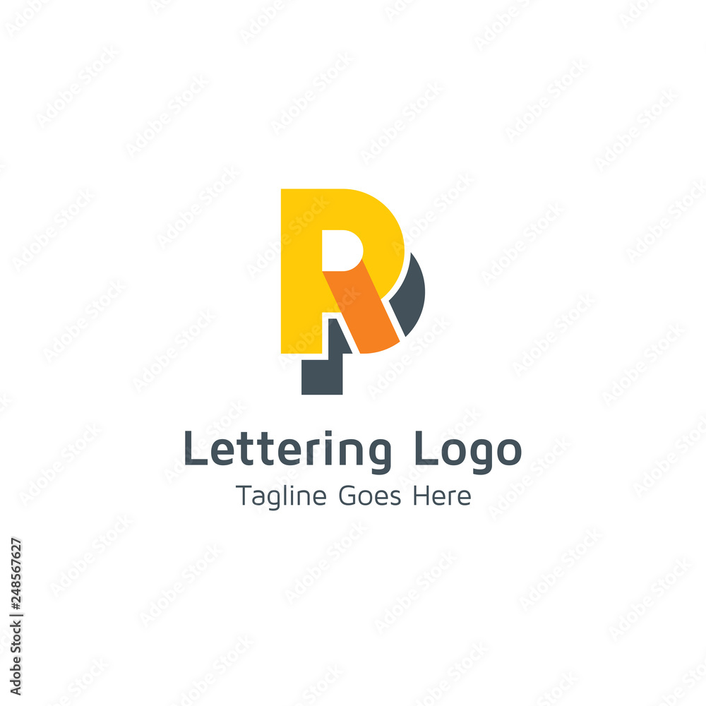 Lettering R Vector Lettering R Vector