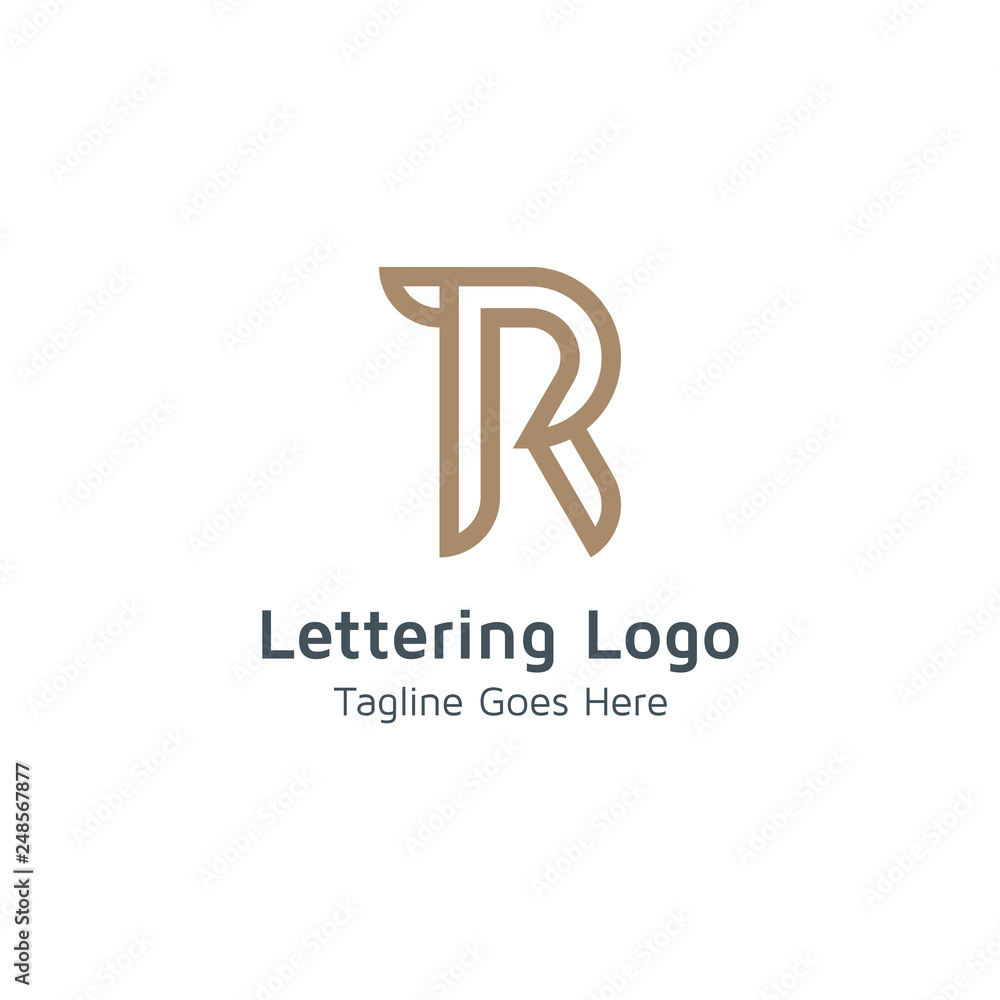 Lettering R Vector Lettering R Vector