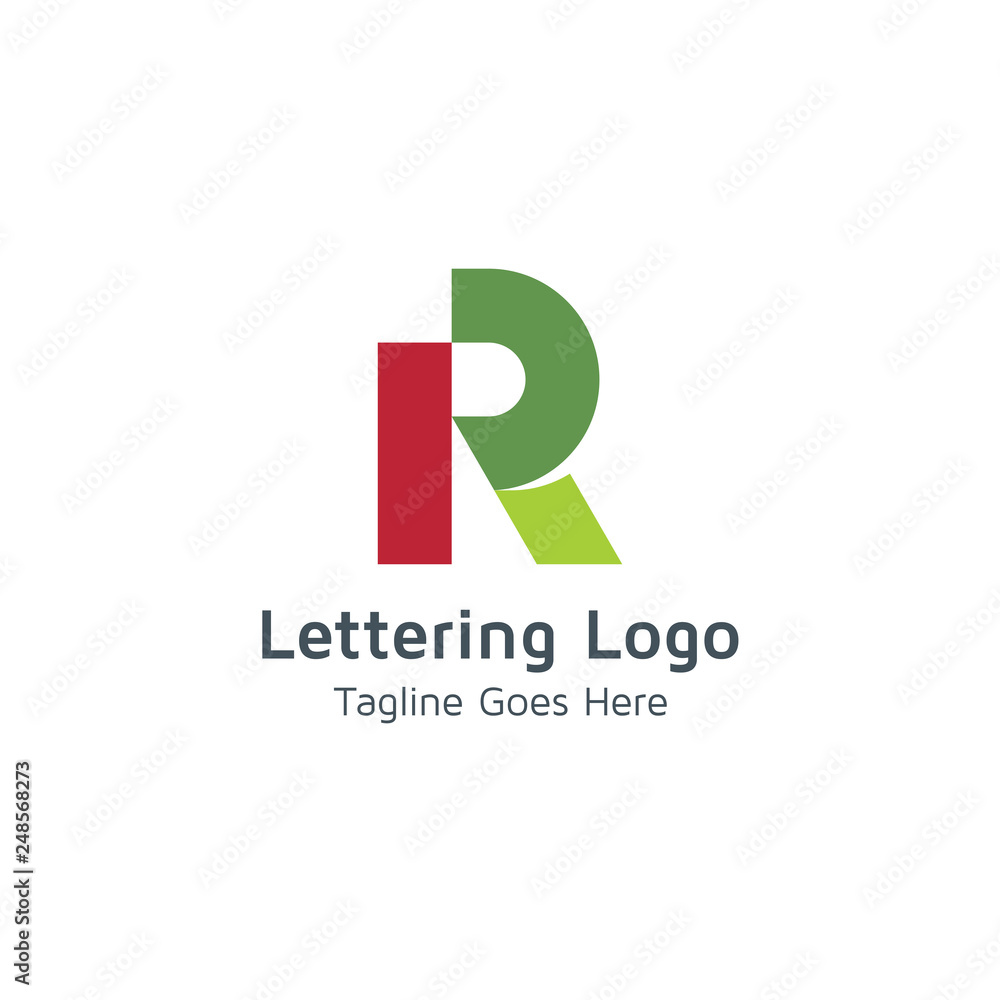 Lettering R Vector Lettering R Vector