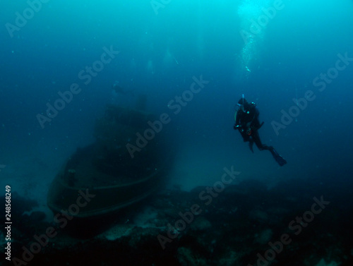 Scuba Diving Malta - Tug 2 at Sliema  Exiles Beach
