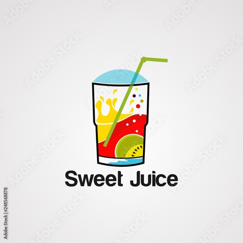 sweet juice logo vector  icon  element  and template