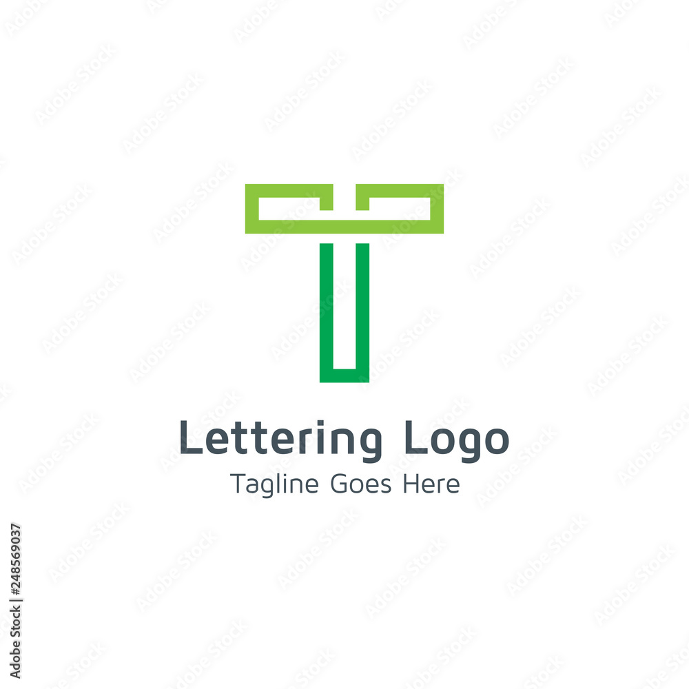Lettering T Vector Lettering T Vector