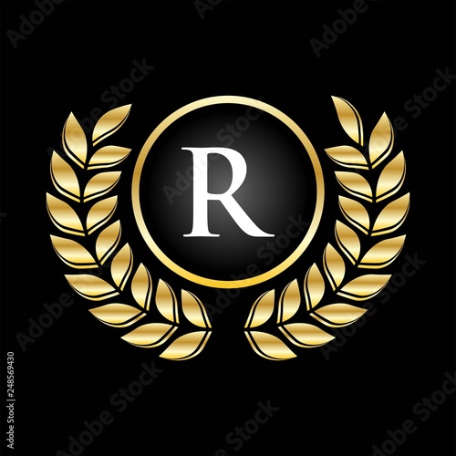 Royal Badge R Letter Logo