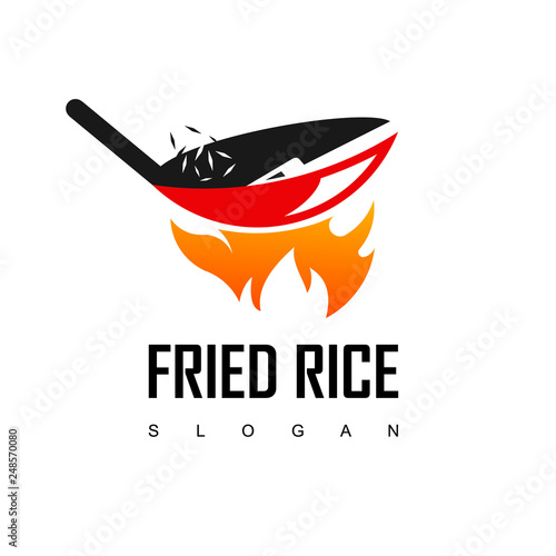 Fried Rice Restaurant Logo photo