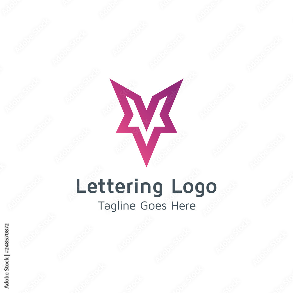 Lettering V Vector Lettering V Vector
