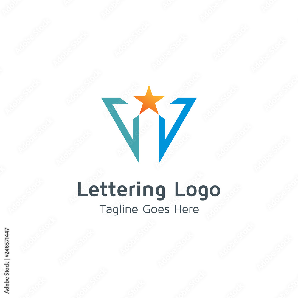 Lettering W Vector Lettering W Vector