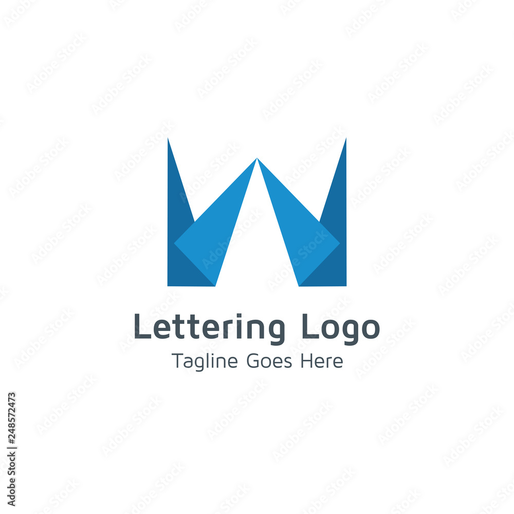 Lettering W Vector Lettering W Vector
