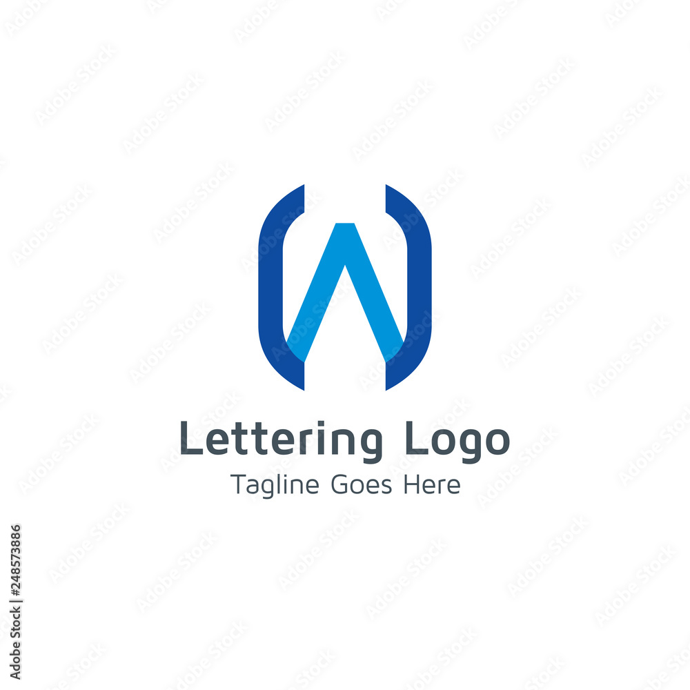 Lettering W Vector Lettering W Vector