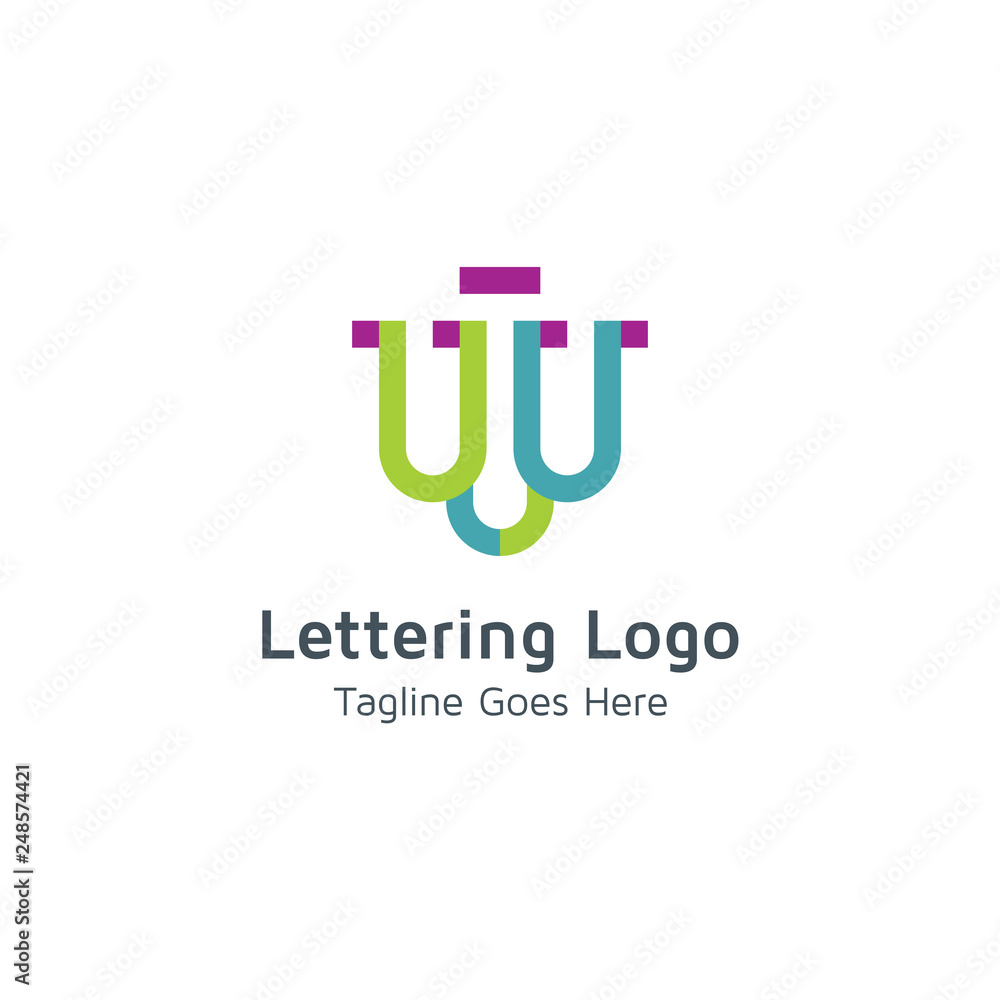 Lettering W Vector Lettering W Vector