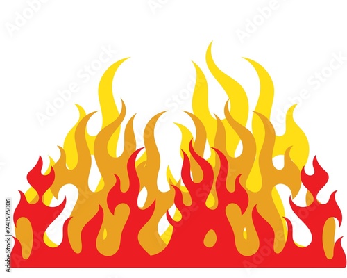 Fire flame Logo Template vector icon Oil, gas and energy logo