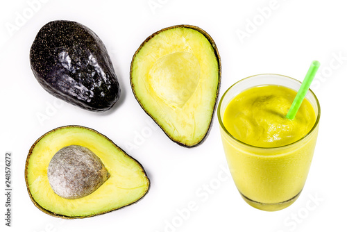 Avocado Blend Cup With White Background