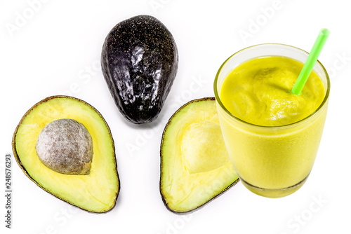 Avocado Blend Cup With White Background