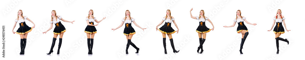 Young woman in traditional german costume Young woman in traditional german costume