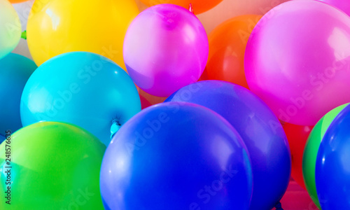 Party background balloons Many colorful balloons