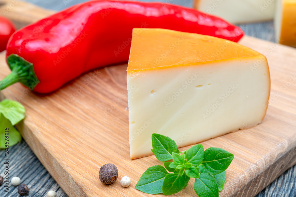 Fresh, round cheese. Fresh, round cheese.