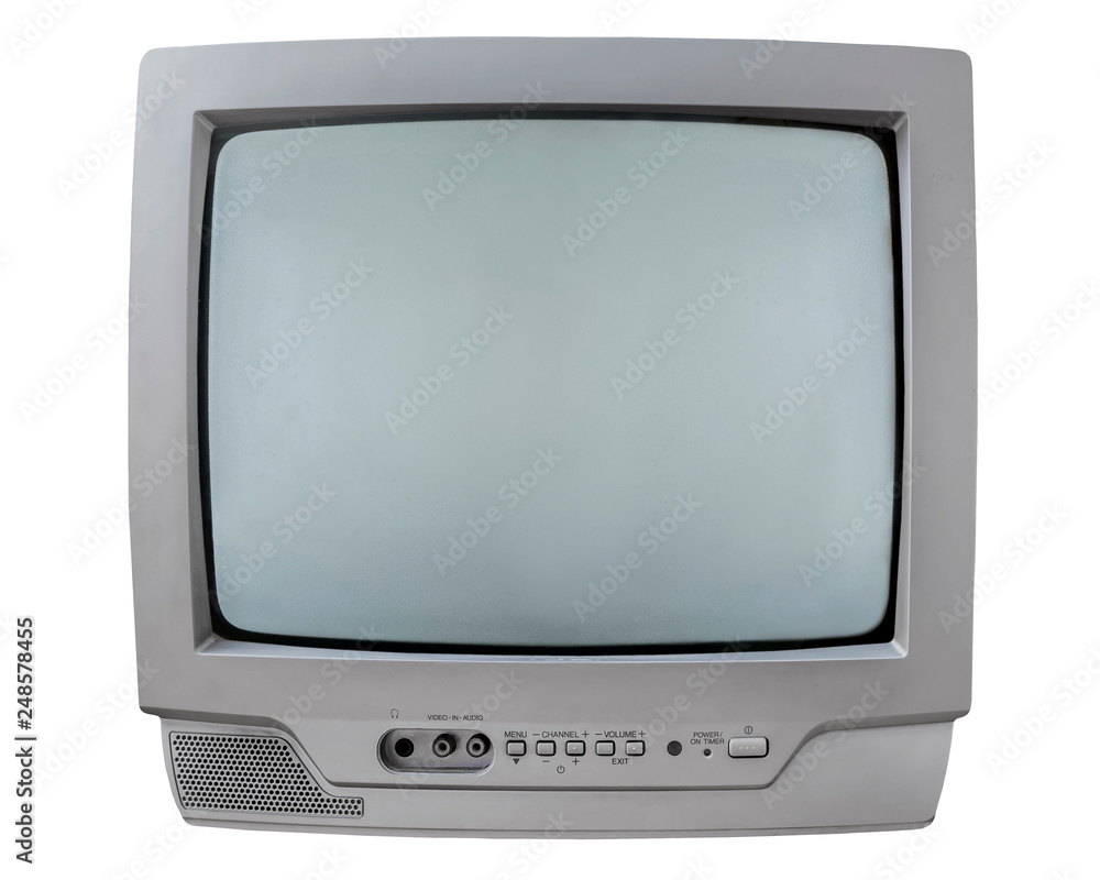 Retro TV on a white background