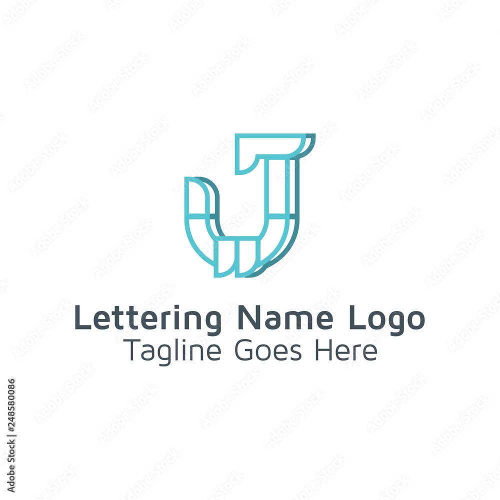 Lettering J Vector Lettering J Vector