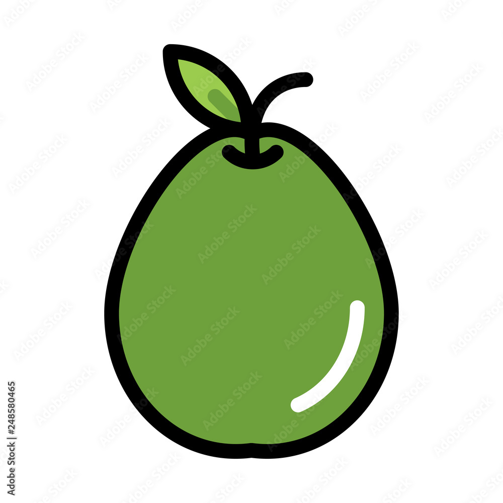 Guava LineColor illustration Guava LineColor illustration