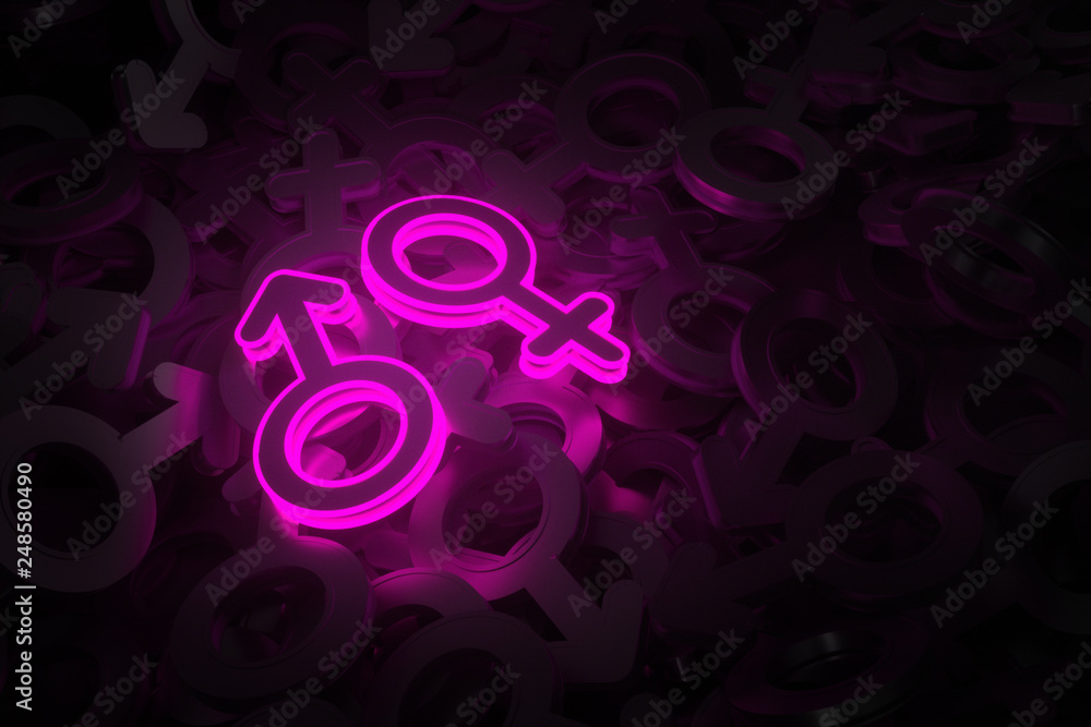 Concept art on the theme of Dating 3D illustration Concept art on the theme of Dating 3D illustration