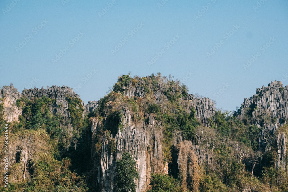 Limestone mountains and grasslands Limestone mountains and grasslands