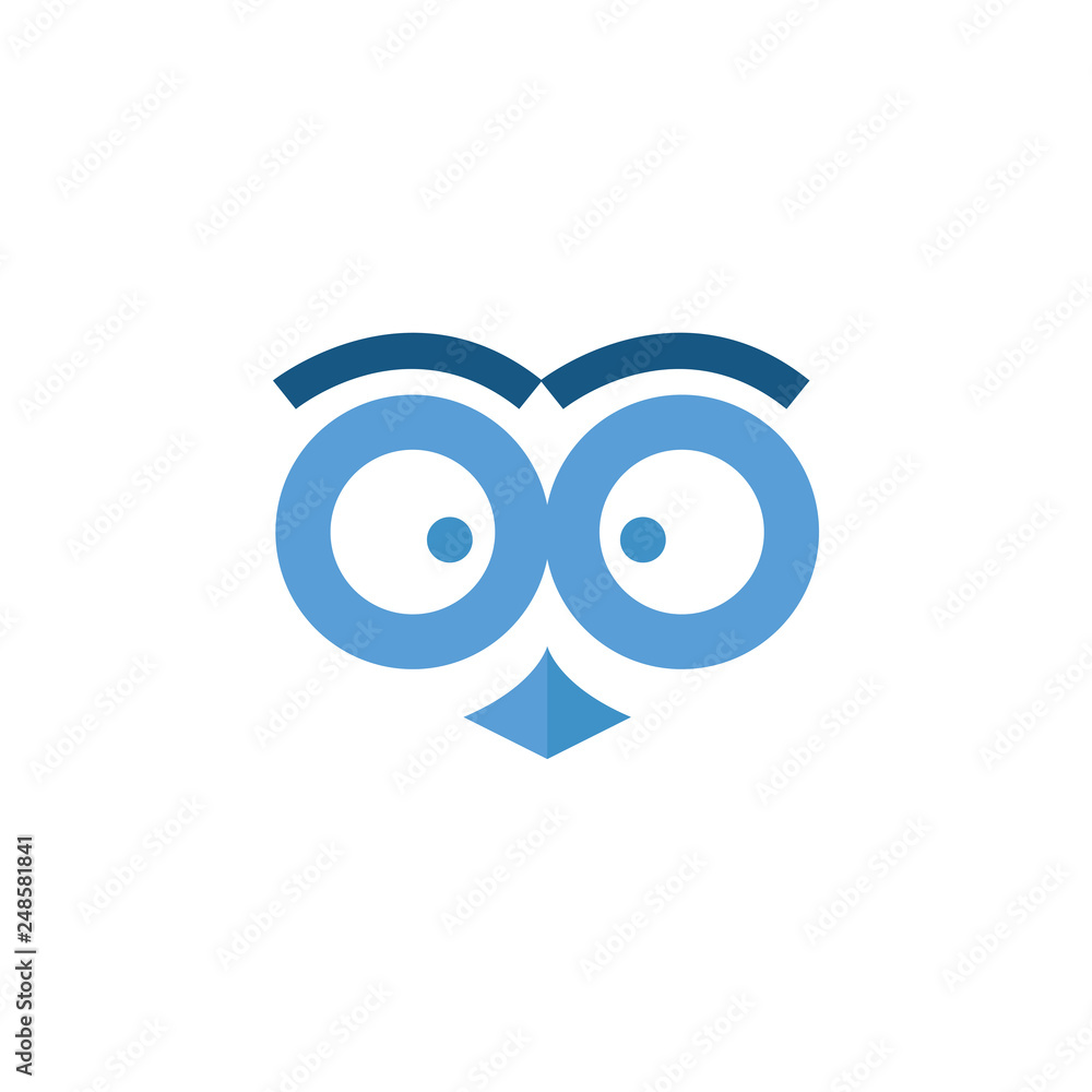 Big eye owl icon