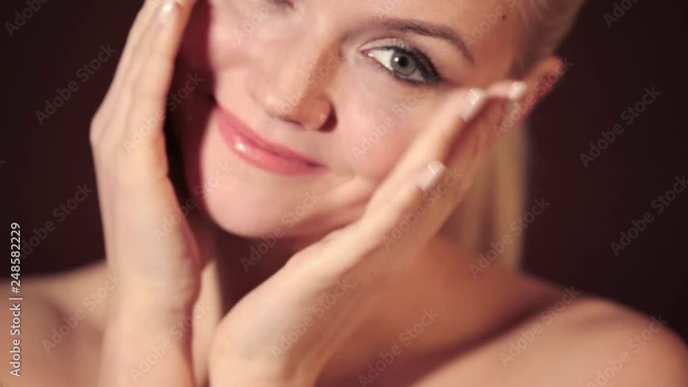 Face care and skin care, health and beauty concept Face care and skin care, health and beauty concept