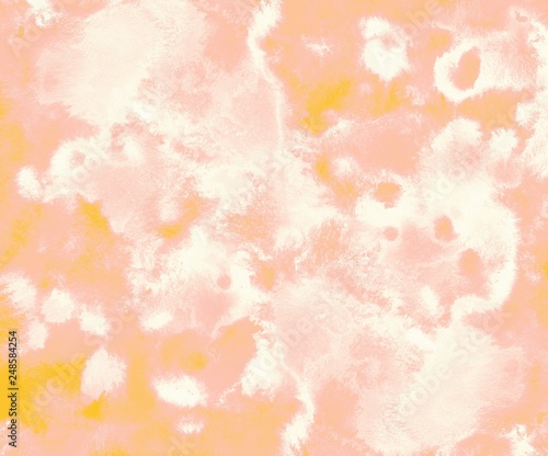 Watery effect abstract watercolor or ink painting on grunge paper texture.