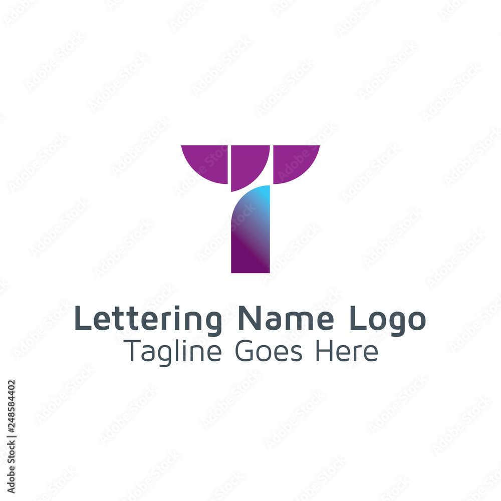 Lettering T Vector Lettering T Vector