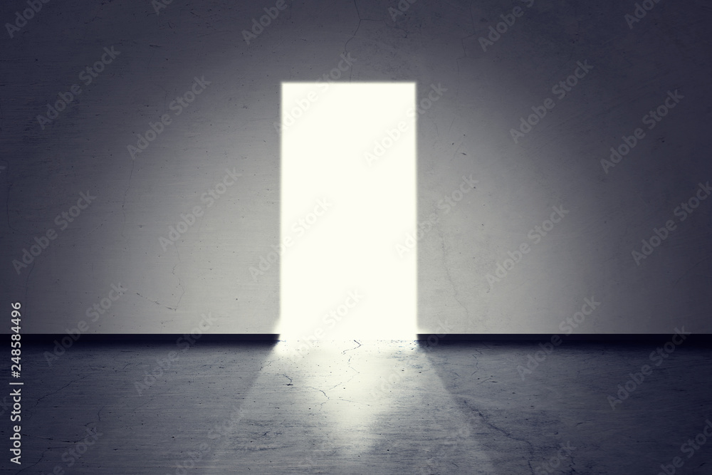 empty dark interior room way out empty dark interior room way out
