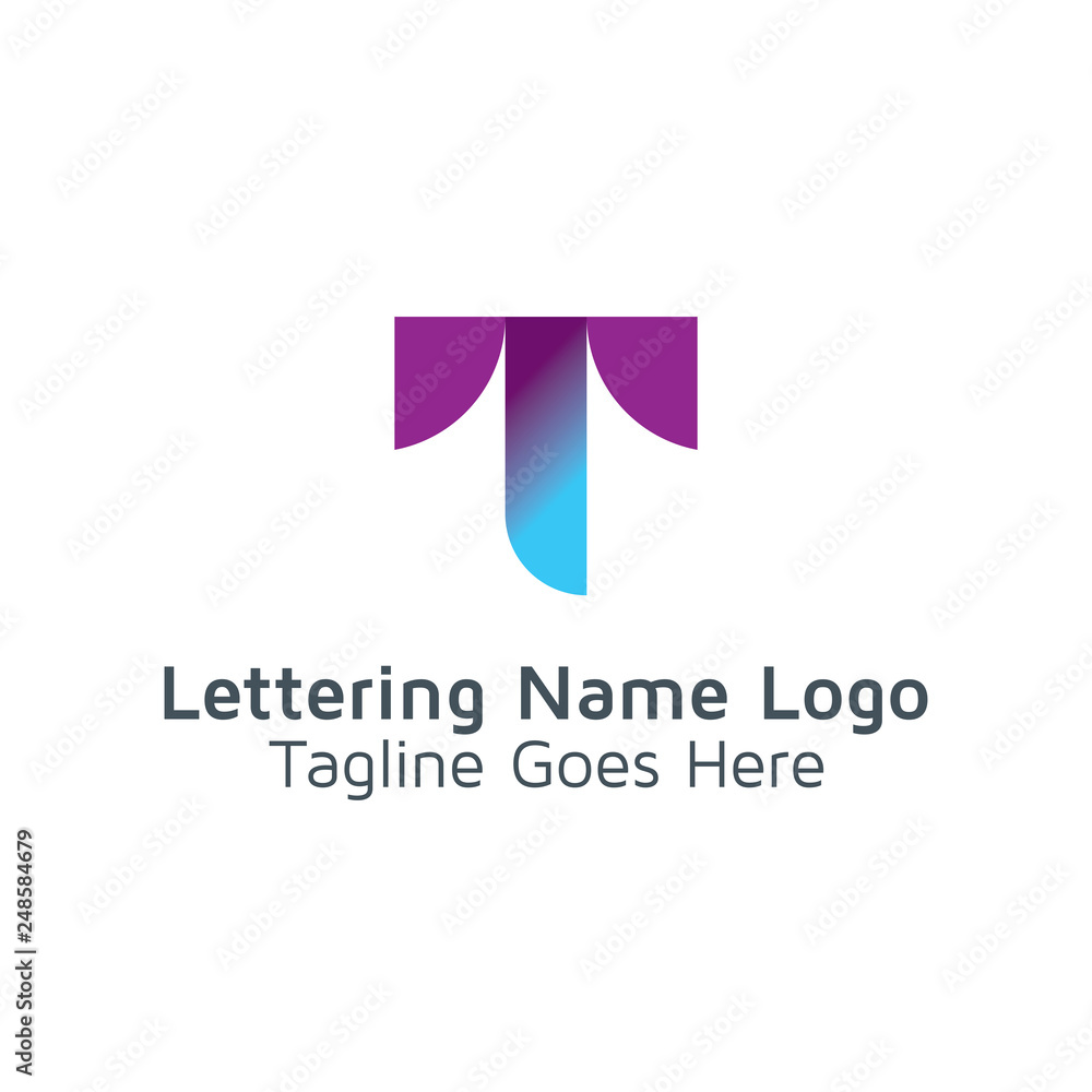 Lettering T Vector Lettering T Vector