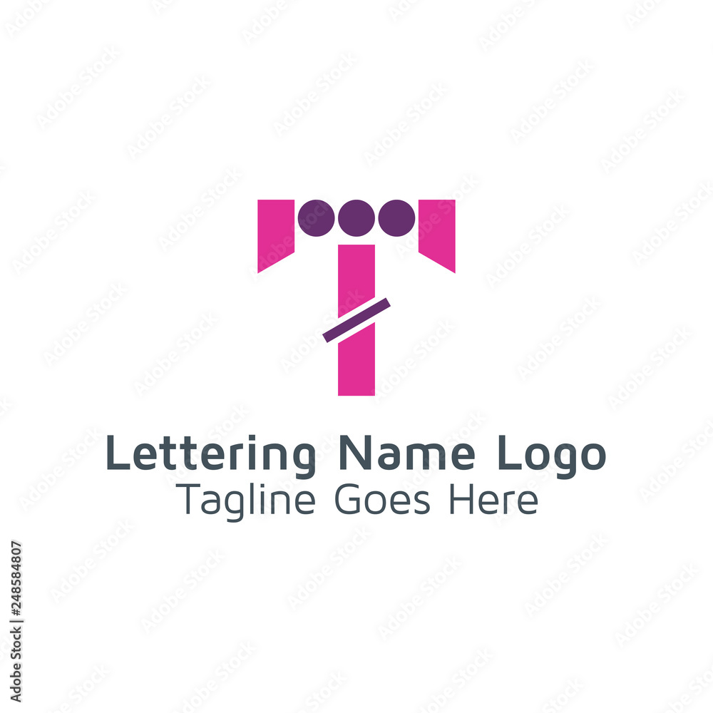 Lettering T Vector Lettering T Vector