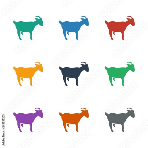 goat icon white background