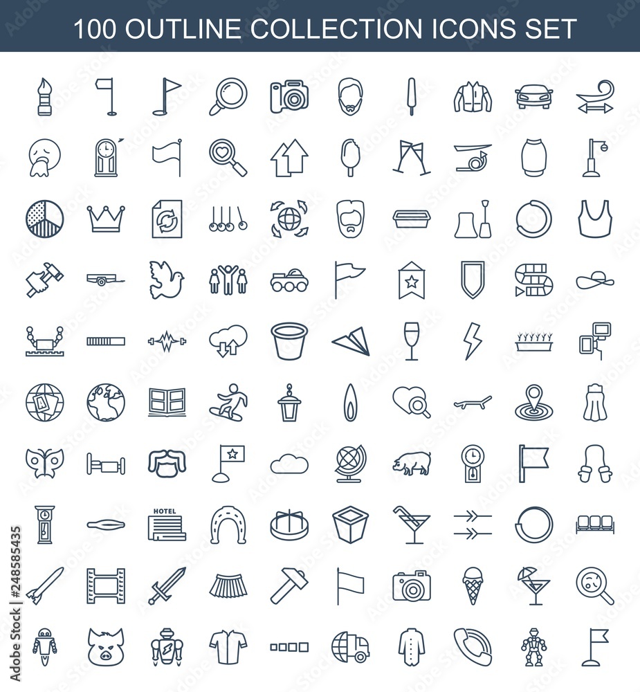 100 collection icons 100 collection icons