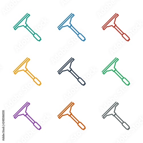 window squeegee icon white background