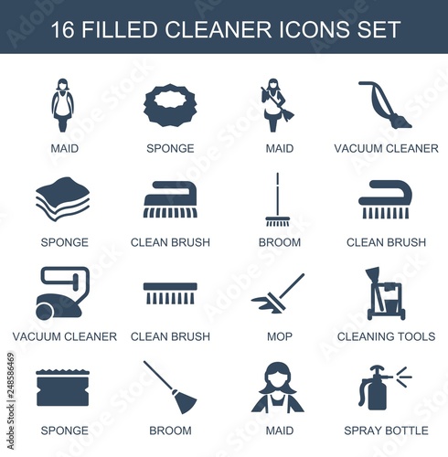 16 cleaner icons
