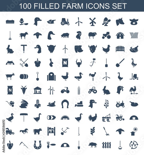 100 farm icons © HN Works