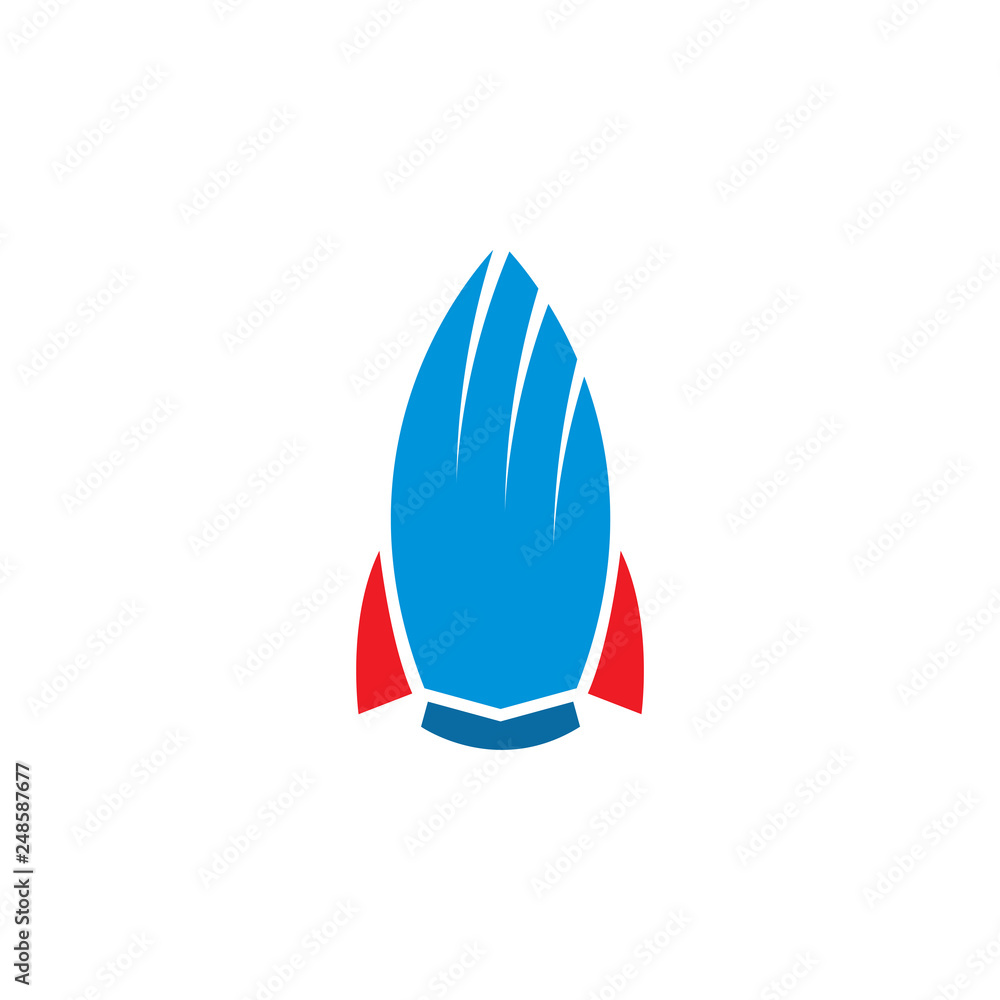 Cartoon rocket icon Cartoon rocket icon