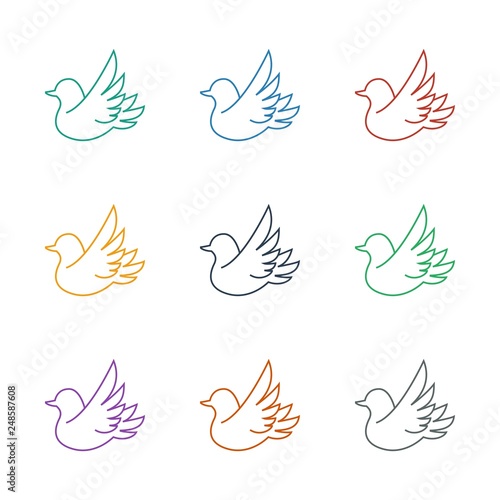 bird icon white background